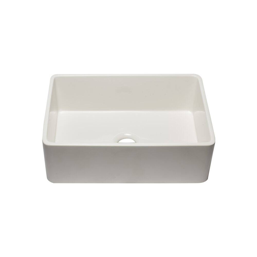 Alt View 5. Alfi - ALFI brand 30 inch Biscuit Reversible Single Fireclay Farmhouse Kitchen Sink - Beige.