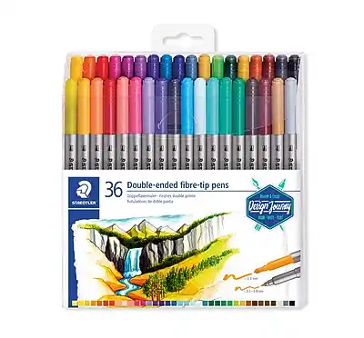 36 Double-ended fibre-tip pens
Double-Ended Fibre-tip Pens
Double-Ended Fibre-tip Pens
36 Feutes ob STREDTLER de doble
36 Feutes ob STREDTLER de doble
Design Journey
Design Journey