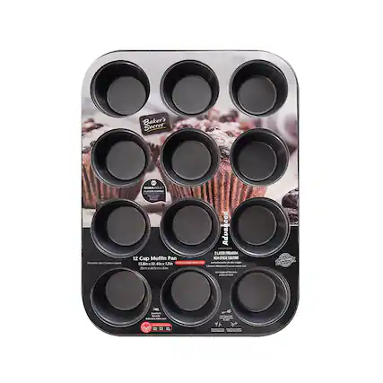 Baker's Secret
DURAMAX
12 Cup Muffin Pan
13.8in x 10.4in x 1.2in
13.8cm x 26.4cm x 3.0cm
2 LAYER PREMIUM NON-STICK COATING
LIFETIME WARRANTY
12 Cup Muffin Pan
13.8in x 10.4in x 1.2in
13.8cm x 26.4cm x 3.0cm
LIFETIME WARRANTY
Lifetime Warranty against defects in materials and workmanship
Baker's Secret
Since 1927
America's #1 Muffin Pan Brand
LIFETIME WARRANTY
Lifetime Warranty against defects in materials and workmanship
12 Cup Muffin Pan
13.8in x 10.4in x 1.2in
13.8cm x 26.4cm x 3.0cm
LIFETIME WARRANTY
Lifetime Warranty against defects in materials and workmanship
Baker's Secret
Since 1927
America's #1 Muffin Pan Brand
LIFETIME WARRANTY
Lifetime Warranty against defects in materials and workmanship
12 Cup Muffin Pan
13.8in x 10.4in x 1.2in
13.8cm x 26.4cm x 3.0cm
LIFETIME WARRANTY
Lifetime Warranty against defects in materials and workmanship
Baker's Secret
Since 1927
America's #1 Muffin Pan Brand
LIFETIME WARRANTY
Lifetime Warranty against defects in materials and workmanship
12 Cup Muffin Pan
13.8in x 10.4in x 1.2in
13.8cm x 26.4cm x 3.0cm
LIFETIME WARRANTY
Lifetime Warranty against defects in materials and workmanship
Baker's Secret
Since 1927
America's #1 Muffin Pan Brand
LIFETIME WARRANTY
Lifetime Warranty against defects in materials and workmanship
12 Cup Muffin Pan
13.8in x 10.4in x 1.2in
13.8cm x 26.4cm x 3.0cm
L