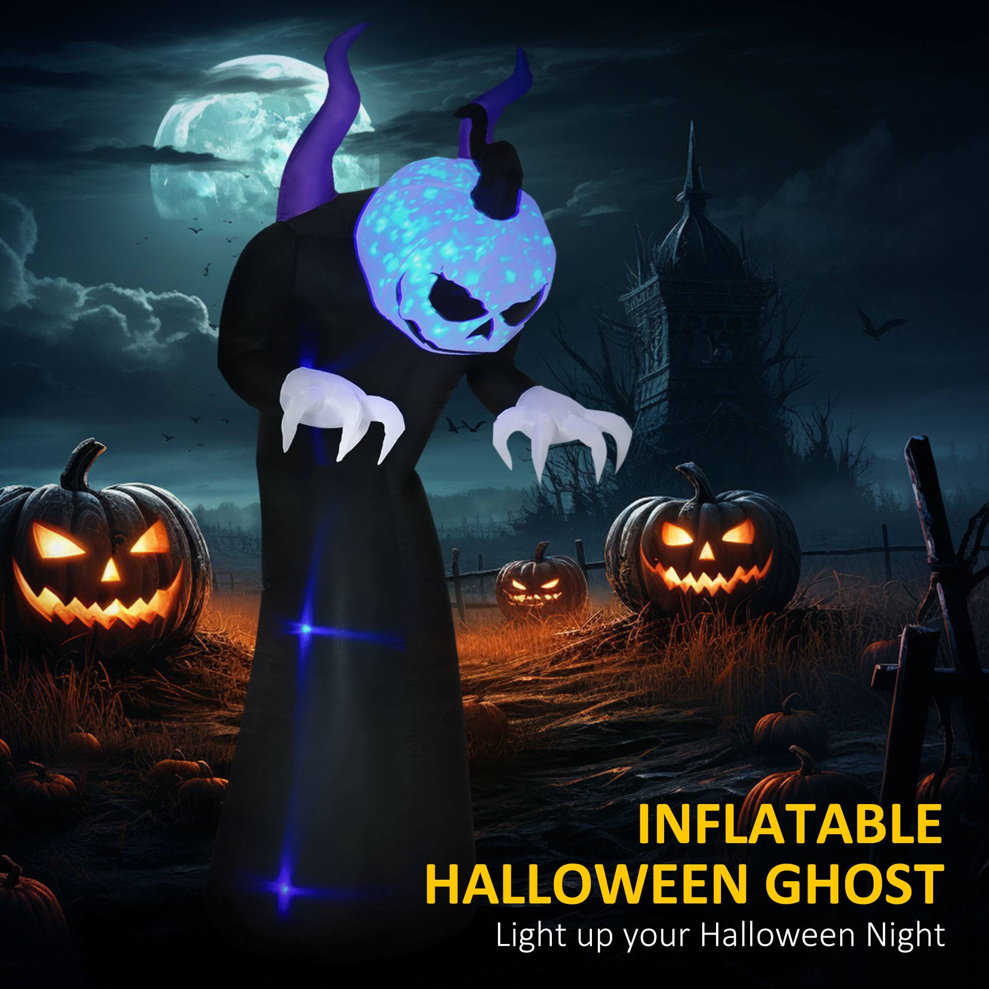 INFLATABLE HALLOWEEN GHOST  
Light up your Halloween Night