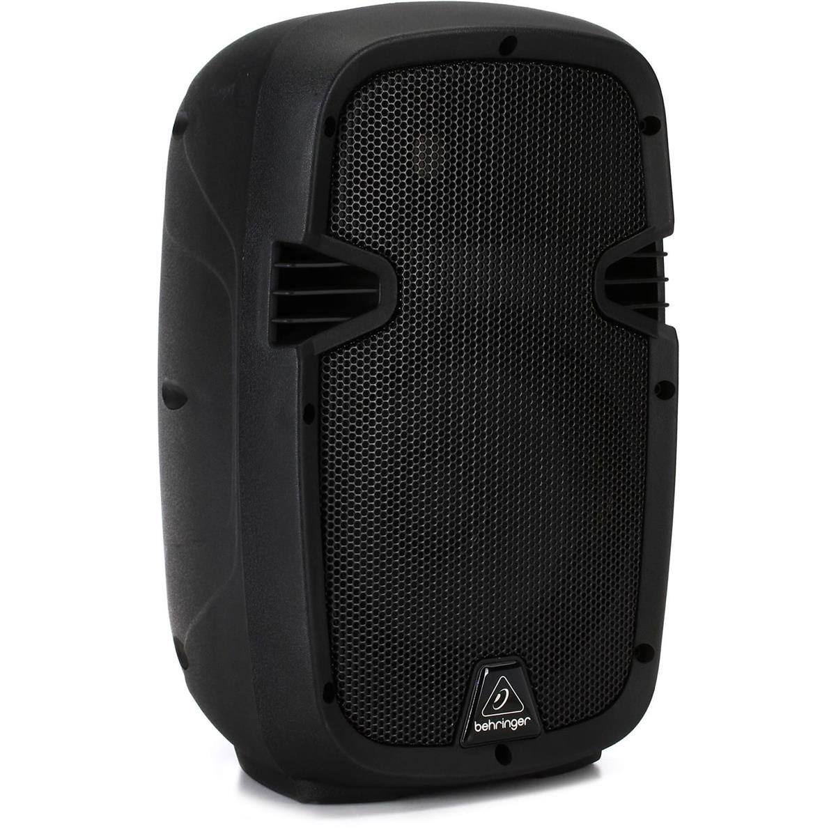 Alt View 1. Behringer - Behringer PK108A 8" 240W 2-Way Active PA Speaker w/Built-In Media Player & Mixer Bundle with Audio Height-Adjustable.
