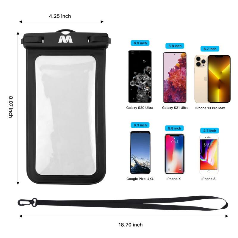 4.25 inch, 8.07 inch, 18.70 inch, 6.9 inch, 6.8 inch, 6.7 inch, 6.3 inch, 5.8 inch, 4.7 inch, Galaxy S20 Ultra, Galaxy S21 Ultra, IPhone 13 Pro Max, Google Pixel 4XL, IPhone x, IPhone 8, 9:41, 09:41