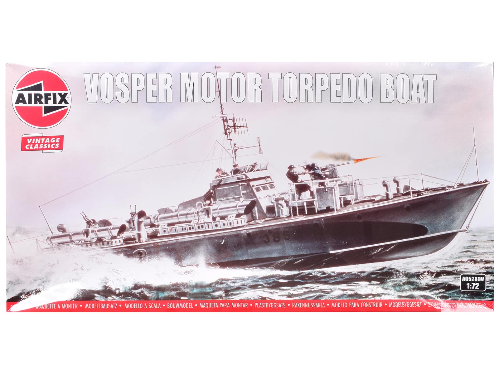 Level 3 Model Kit Vosper Motor Torpedo Boat 1/72 Plastic Model Kit by Airfix - Multicolor