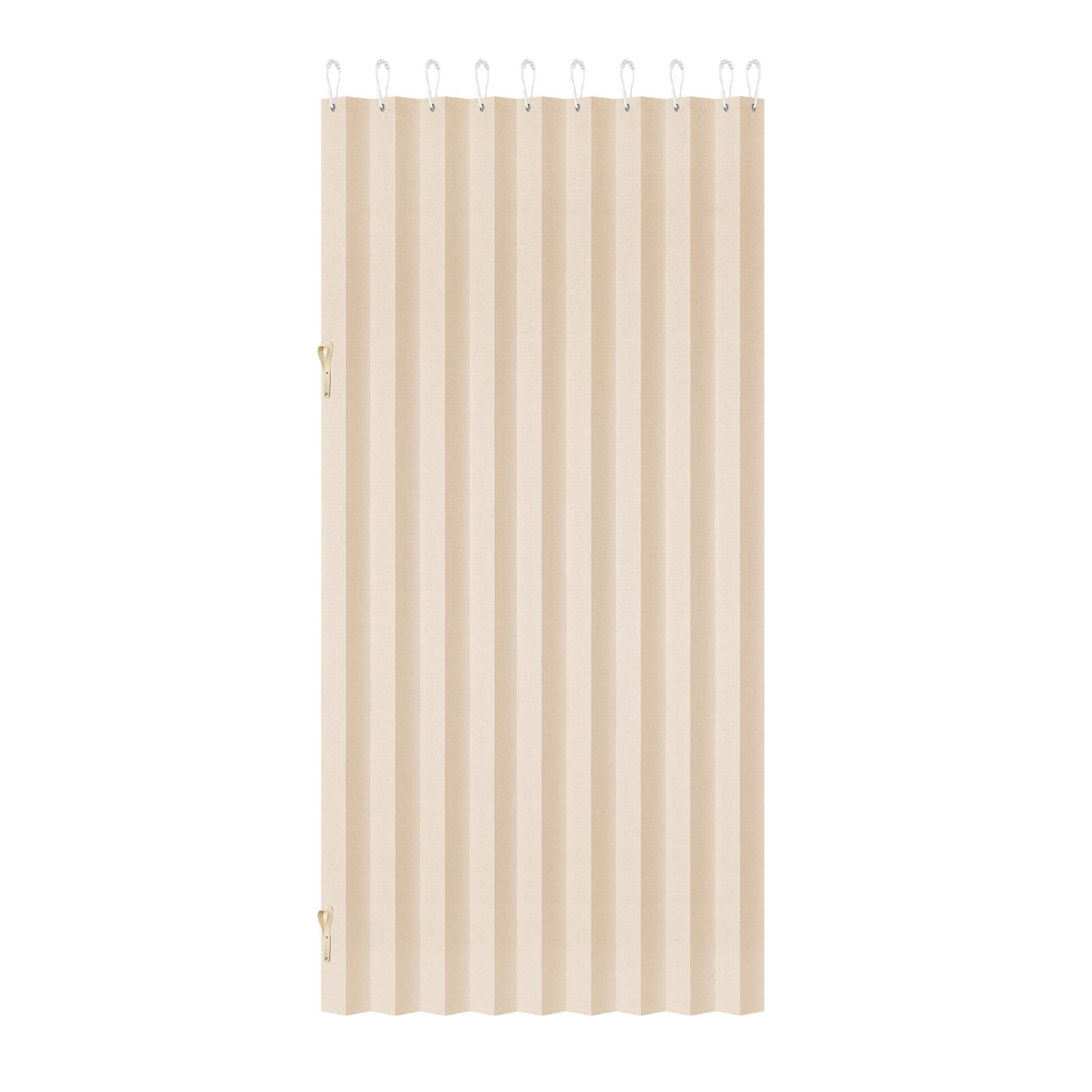 Alt View 5. VEVOR - Accordion Door, 47 x 78 inch, Blackout Fabric Folding Magnetic Door Curtain, with Hanging Hooks, Interior Room Divider - Beige.