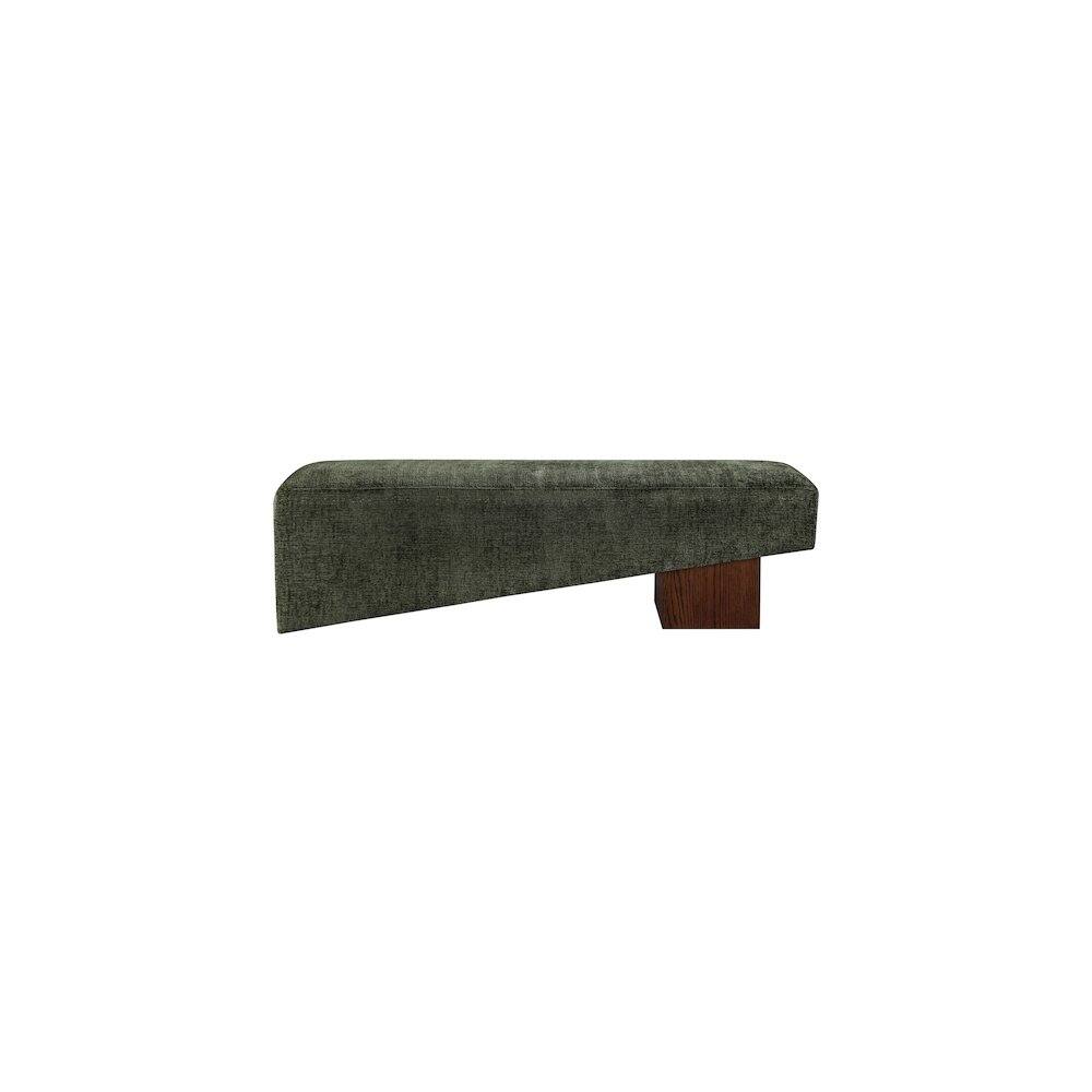 Alt View 2. Meridian Furniture - Alora Green Fabric Bench - Green.