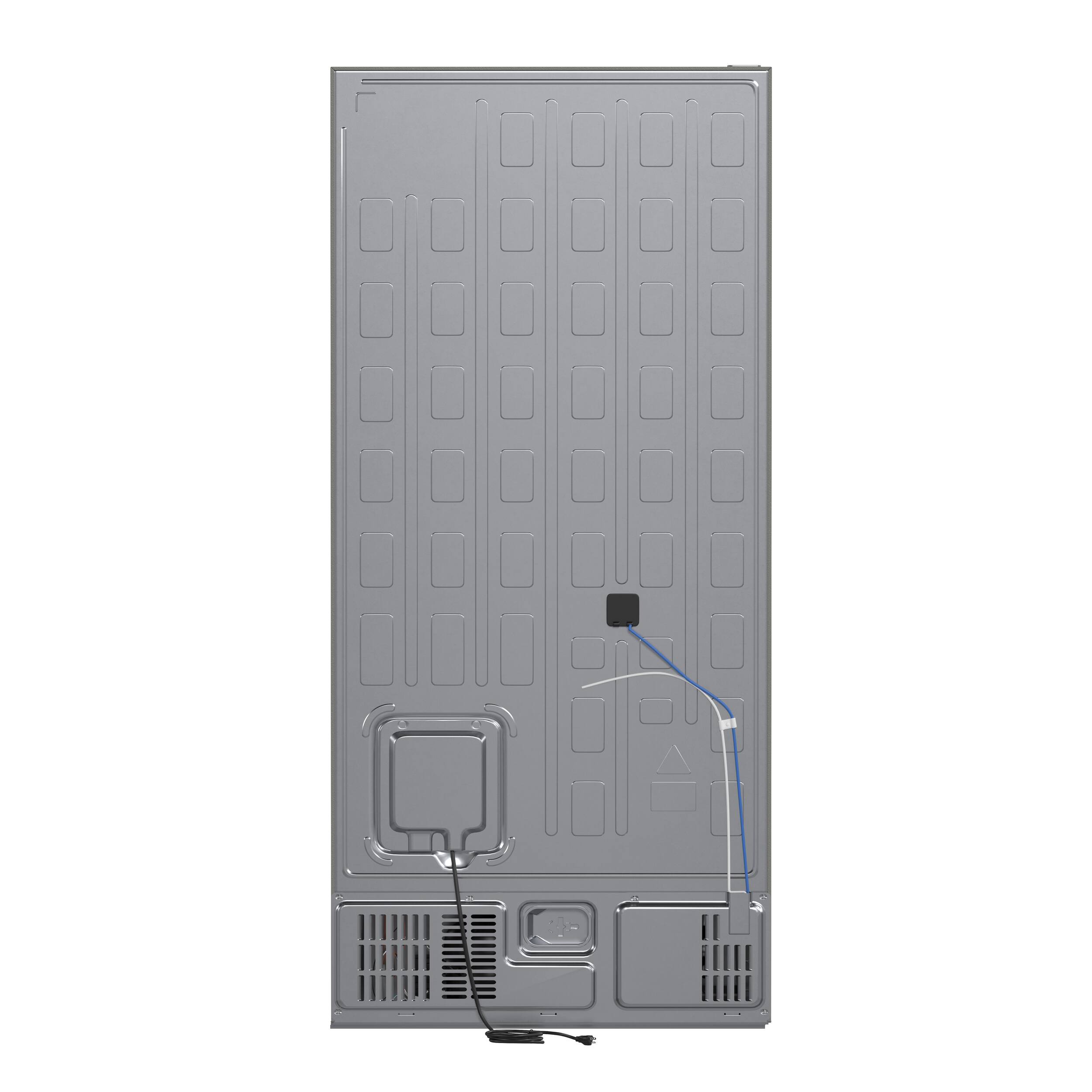 Back. Forno Appliances - Milano Espresso 17.2 Cu. Ft. Bottom Freezer Refrigerator with Built-In Ice Maker - Stainless Steel.