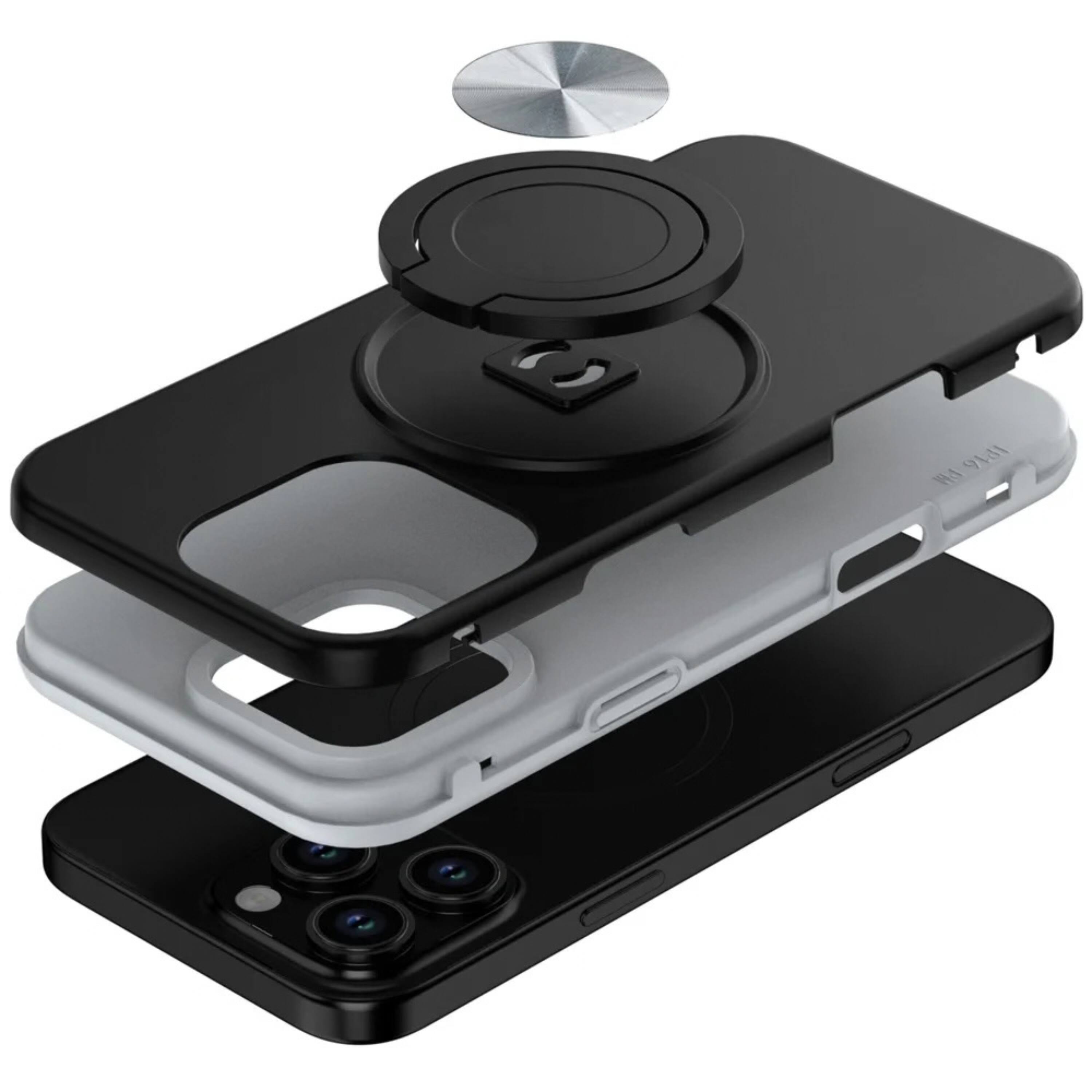 Kitcheniva Solid Rugged Shockproof 360 Degree Ring Stand Phone Case ...