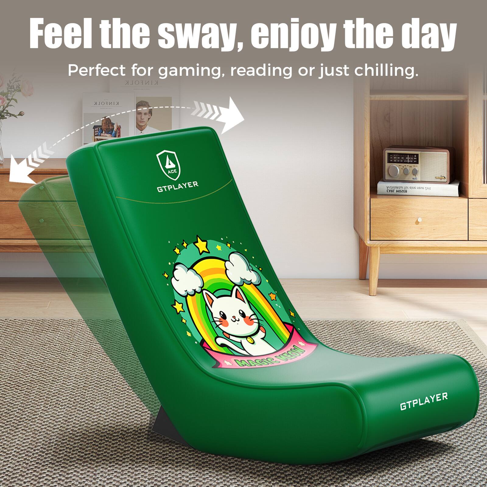 Feel the sway, enjoy the day  
Perfect for gaming, reading or just chilling.  

KINFOLK  
KINFOLK  

GTPLAYER  
GTPLAYER