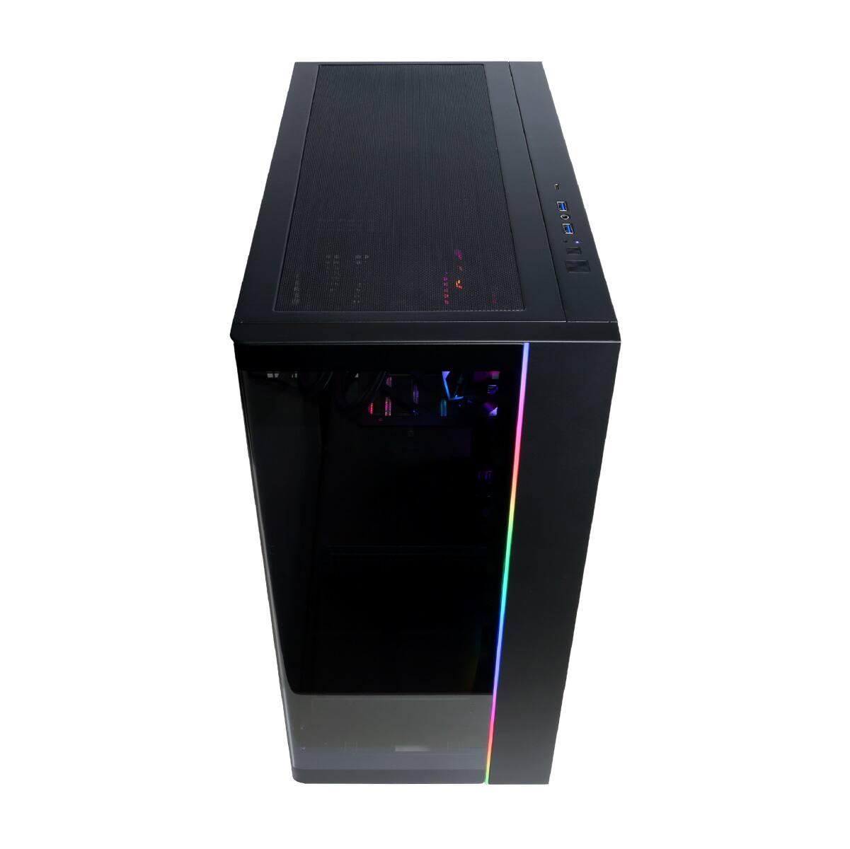 Alt View 13. CyberPowerPC - Gaming Desktop - Intel Core Ultra 7 265F - NVIDIA GeForce RTX 5060 Ti 16GB - 32GB DDR5 RGB - 2TB PCIe 4 SSD - Black.