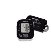 Omron - 3 Series Blood Pressure Monitor, Upper Arm Cuff, Digital Bluetooth Blood Pressure Machine - Black - Front_Zoom