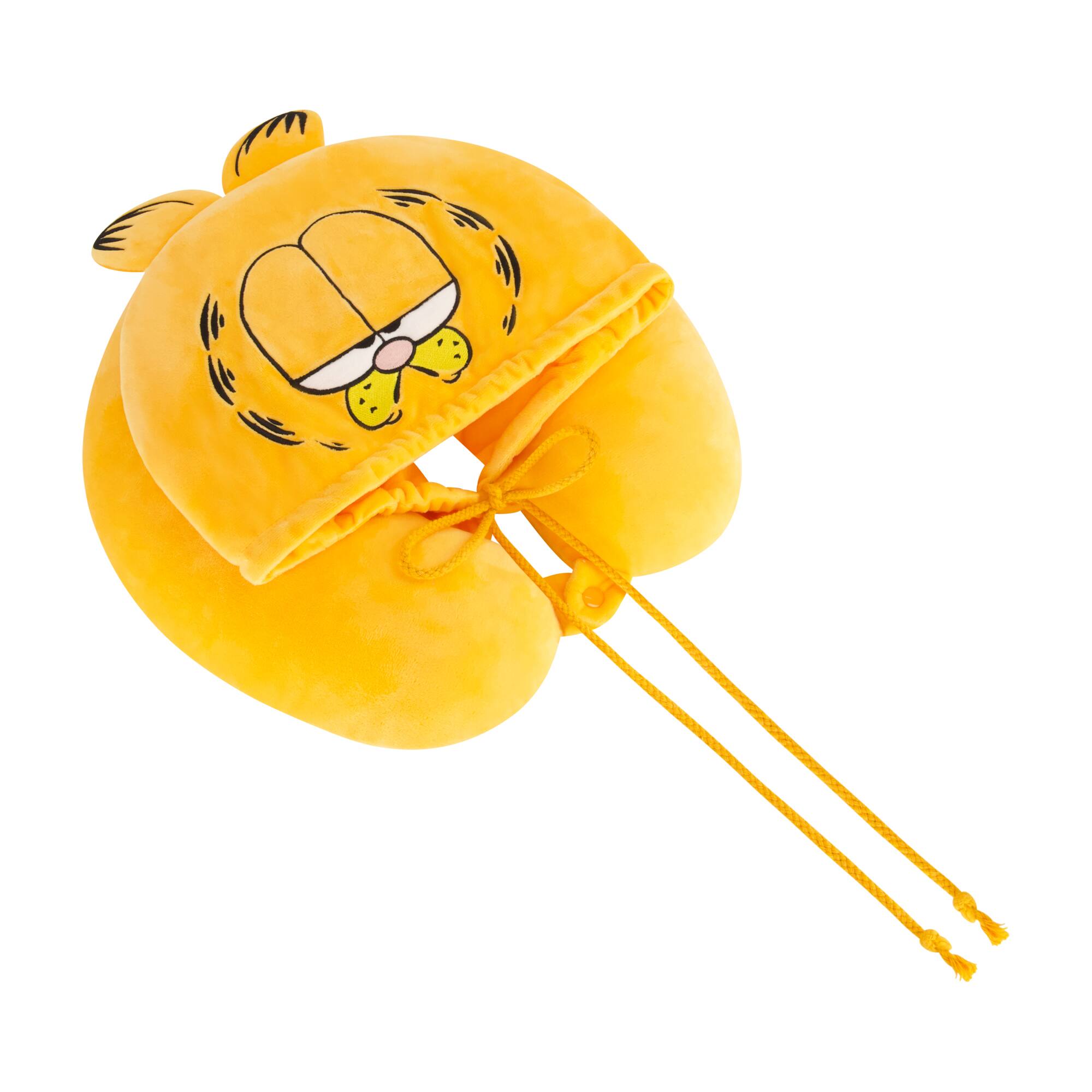 Angle. Concept One - Garfield Hooded Travel Neck Pillow - ORANGEE.