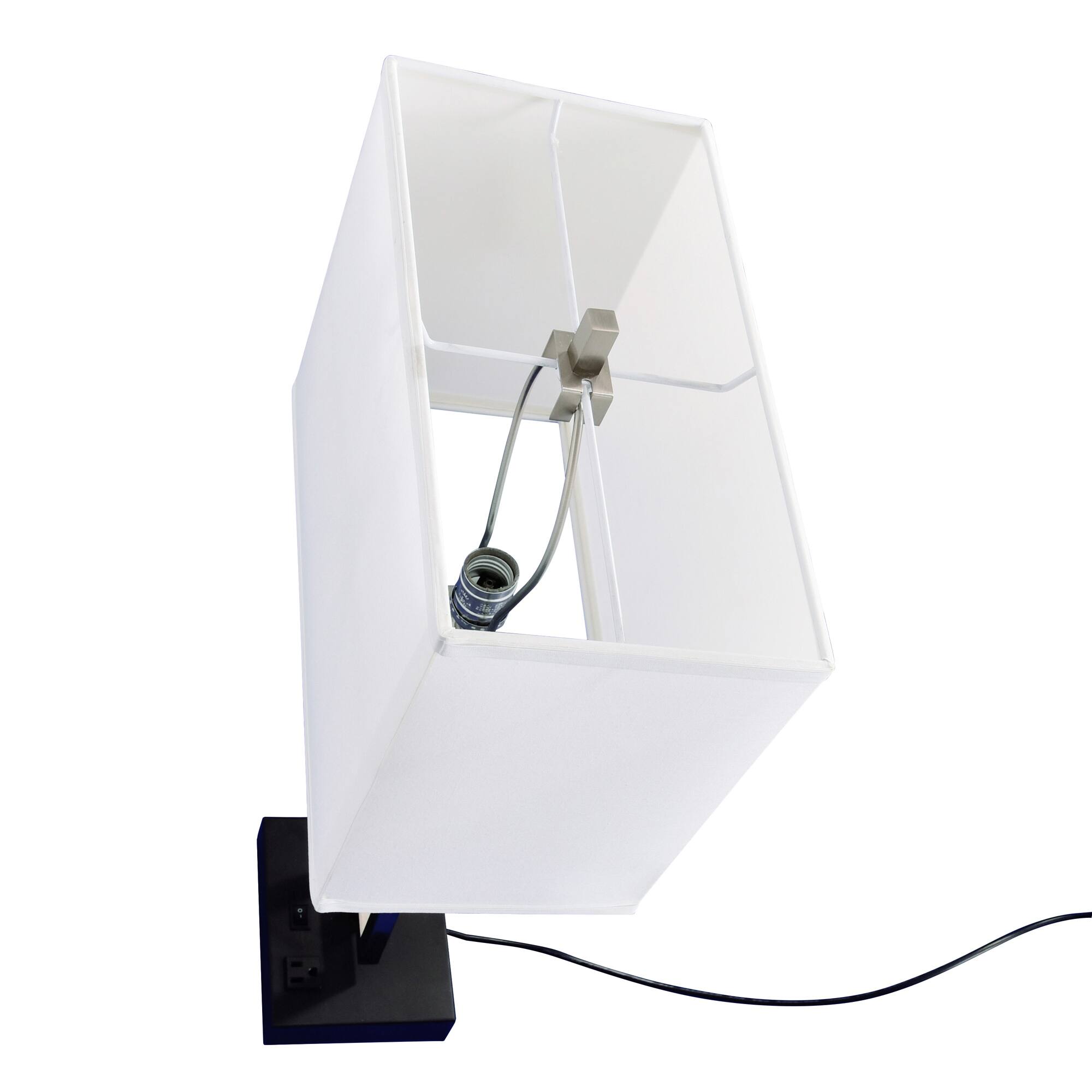 Angle. CWI Lighting - Torren 1 Light Table Lamp With Satin Nickel Finish - Satin Nickel.