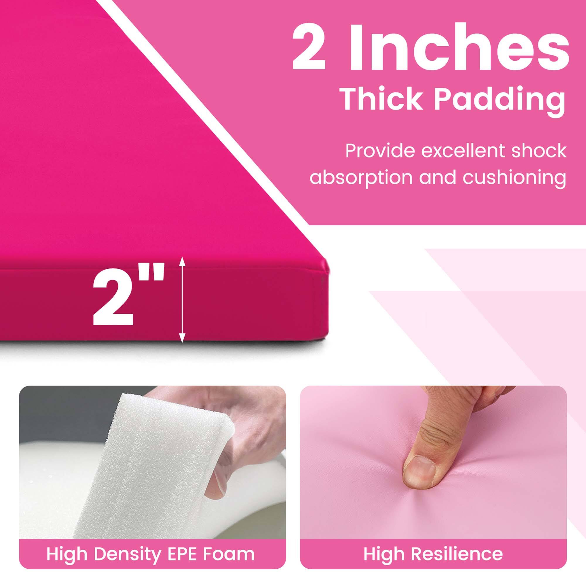 2 Inches Thick Padding  
Provide excellent shock absorption and cushioning  

2" High Density EPE Foam  
High Resilience