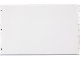 Cardinal - Write & Erase Paper Dividers, 8-Tab - White