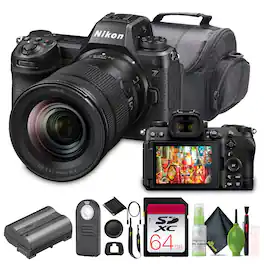 Bundle - Nikon - Z6III Mirrorless Camera with 24-120mm lens + 64GB Memory Card and more - Black
