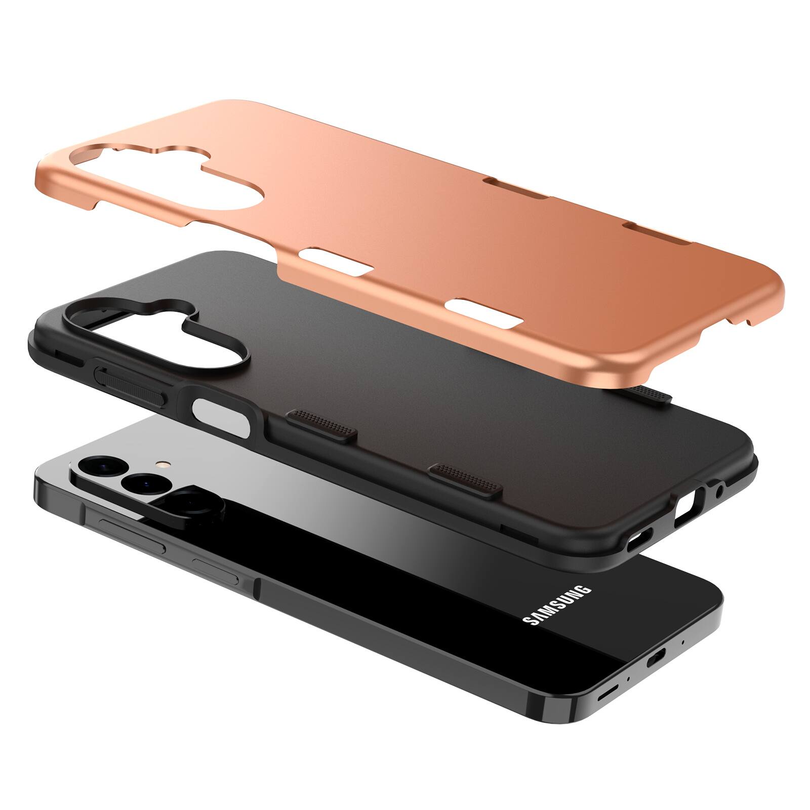Alt View 4. Echelon - echelon Bravo Series Case for Samsung Galaxy A17 5G / Galaxy A16 5G - Rose Gold - Rose.