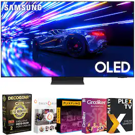 Samsung - 77" HDR OLED Smart TV (2024) + 12 Month Protection & Streaming Pack