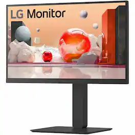 LG - 24BA650-B 24" Class Full HD LCD Monitor - 16:9 - Matte 23.8" Viewable - In-plane Switching (IPS) Technology - Black