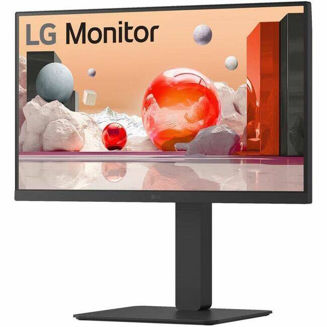 Front. LG - LG 24BA650-B 24" Class Full HD LCD Monitor - 16:9 - Matte Black - 23.8" Viewable - In-plane Switching (IPS) Technology - Black.