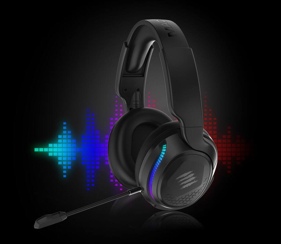 Back. Mad Catz - Mad Catz - P.I.L.O.T. PRO Dual Wireless RGB Headset - Crystal-Clear Audio & Detachable Mic - Black - BLACK.