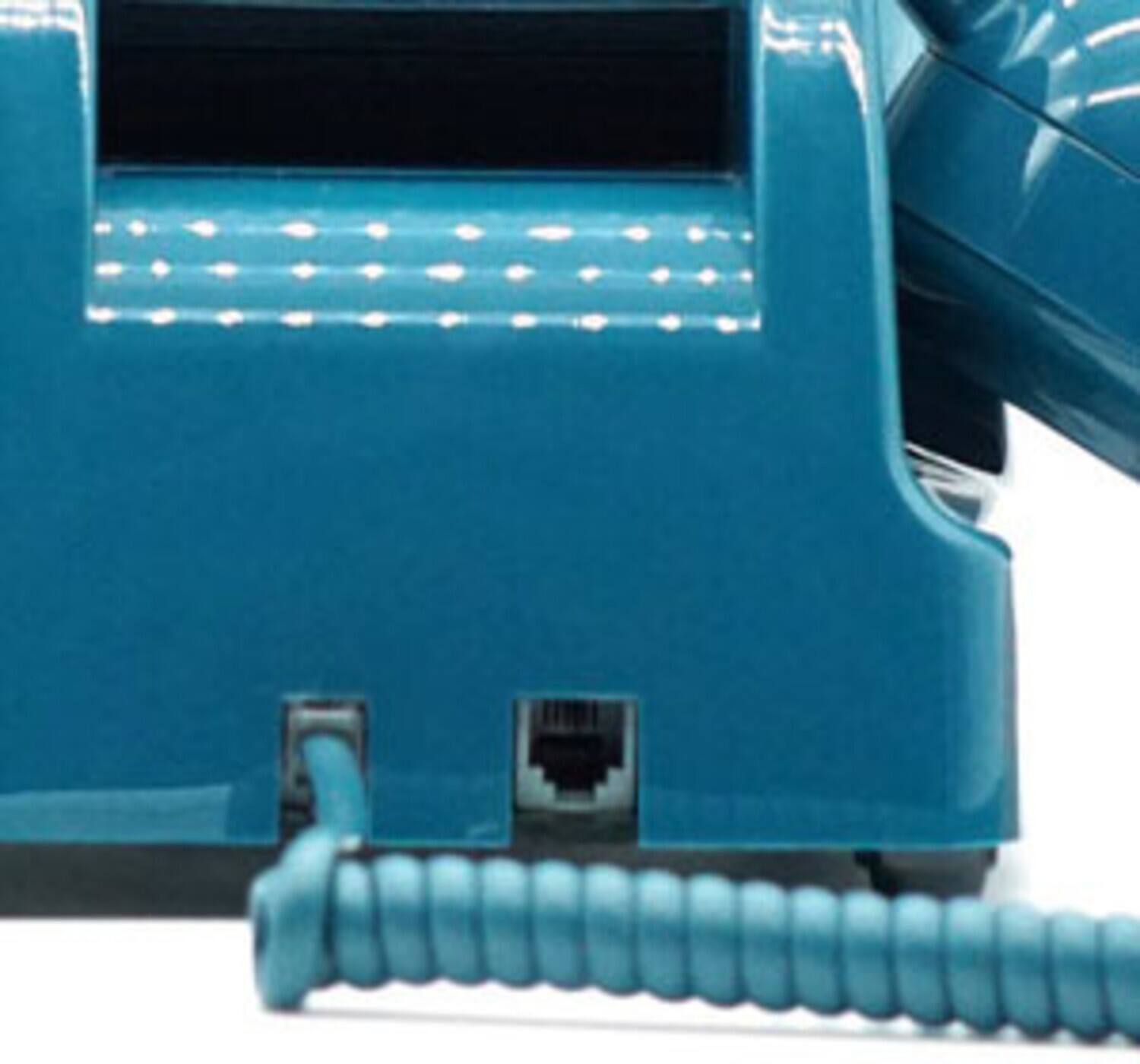 Alt View 2. PopMarket - GPO Retro GPO746WIVR 746 Desktop Rotary Dial Telephone - Azure Blue   - MISC ACCESSORY - Blue.