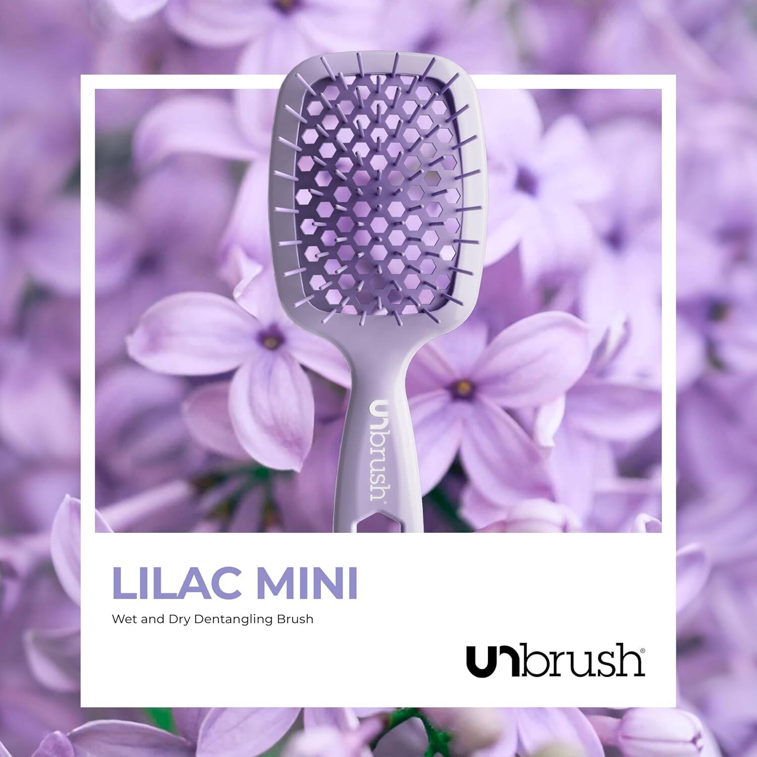 Unbrush LILAC MINI Wet and Dry Detangling Brush