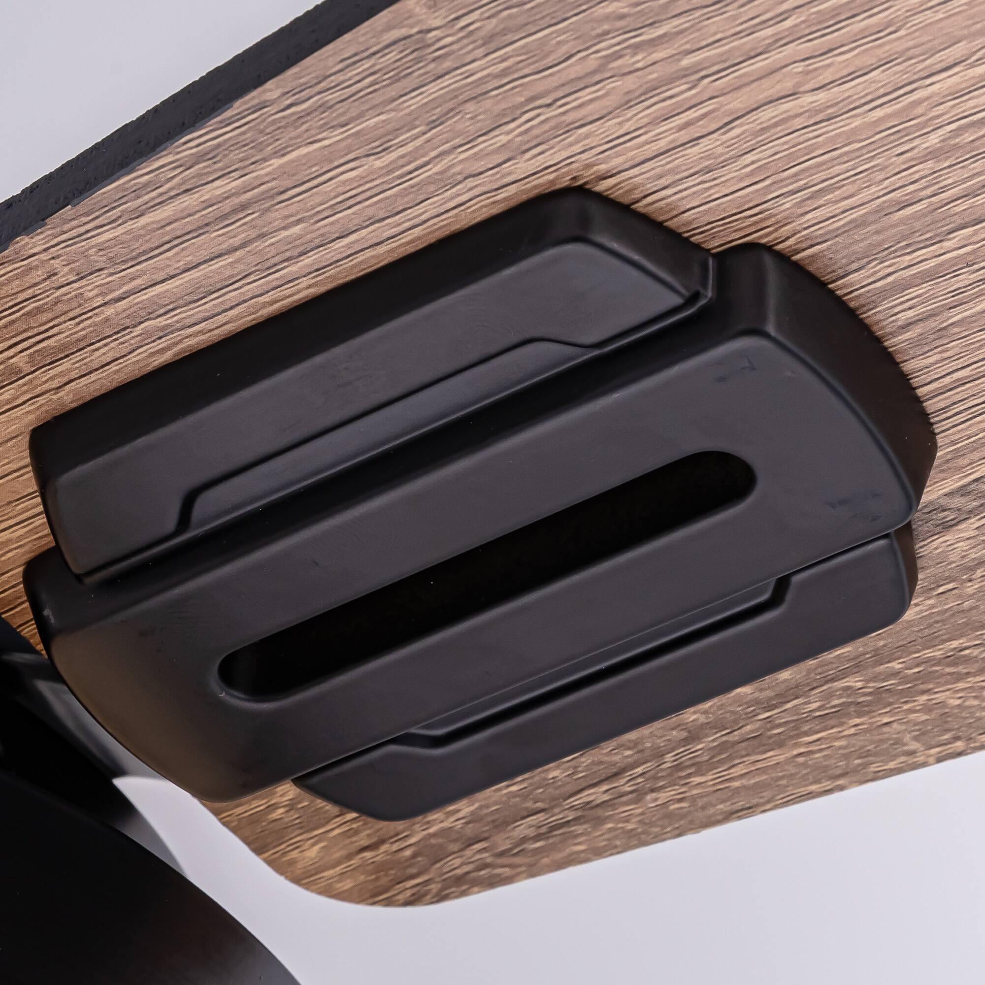 Alt View 7. Siljoy - 46-Inch Rustic Cage Ceiling Fan 5 Blades Industrial Metal Design App Remote Control for Living Room Bedroom Patio - Black.