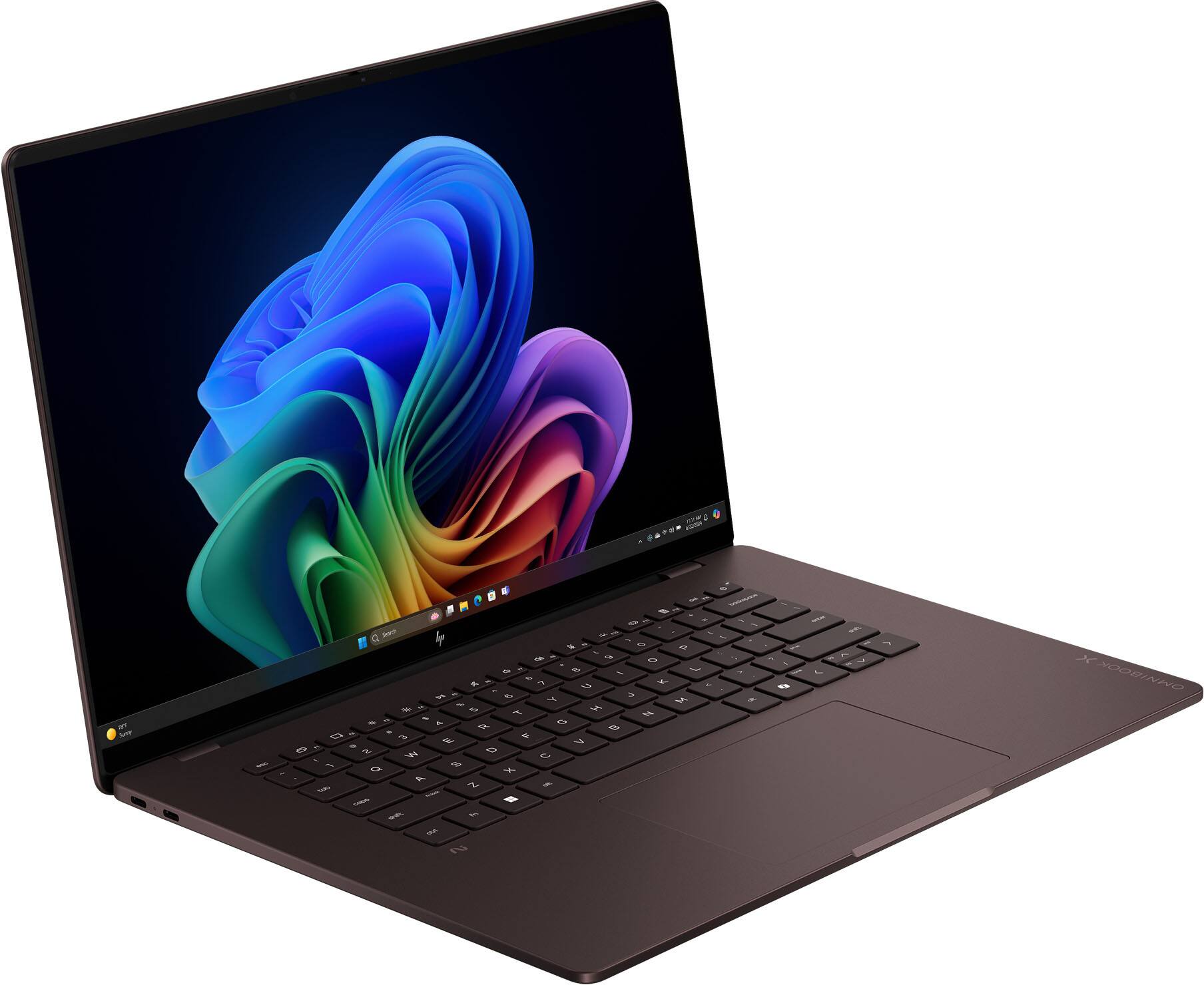 Alt View 9. HP - OmniBook X 16" 2K OLED Touchscreen Laptop - Snapdragon X2 Elite - 24GB Memory - 512GB SSD - Copilot+ PC - Deep Espresso.