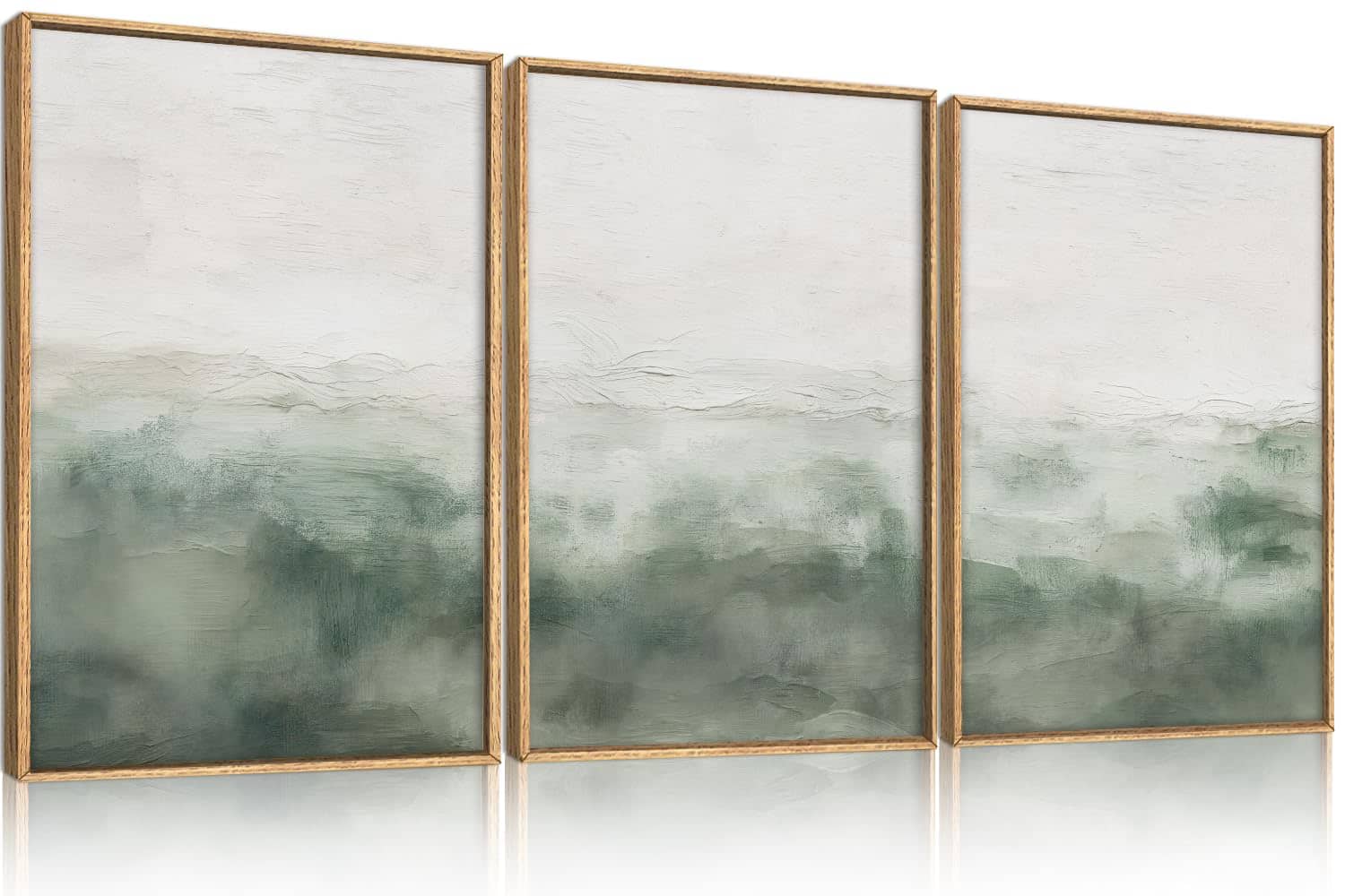 Fabibe - 24"x36"x3 Natural Flower Scenery Wall Art Transform the atmosphere of your home with - Abstract Sage Green Wall Art 36"L x 24"W