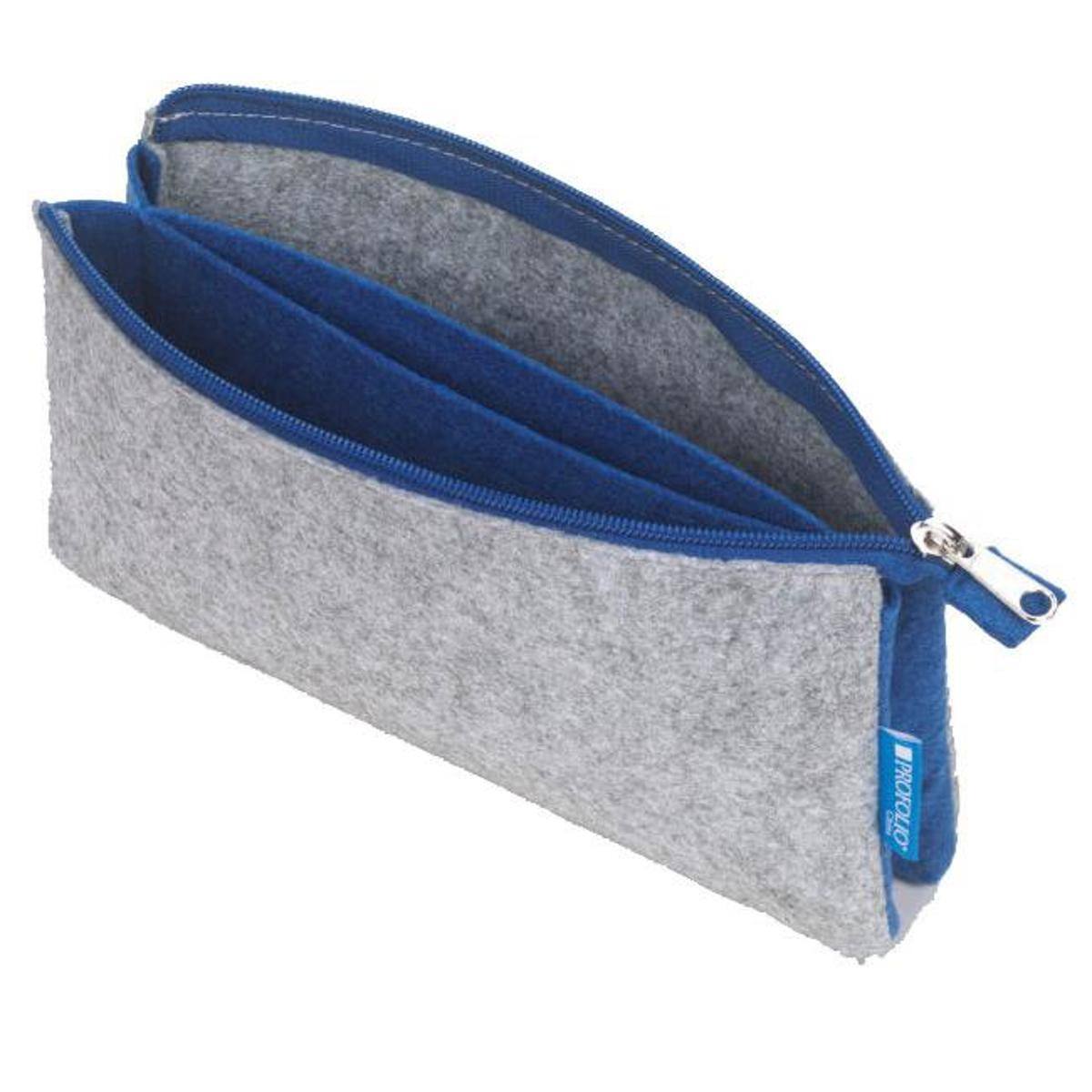Alt View 1. Itoya - Itoya ProFolio Midtown Pouch, 4x7", Gray/Blue.