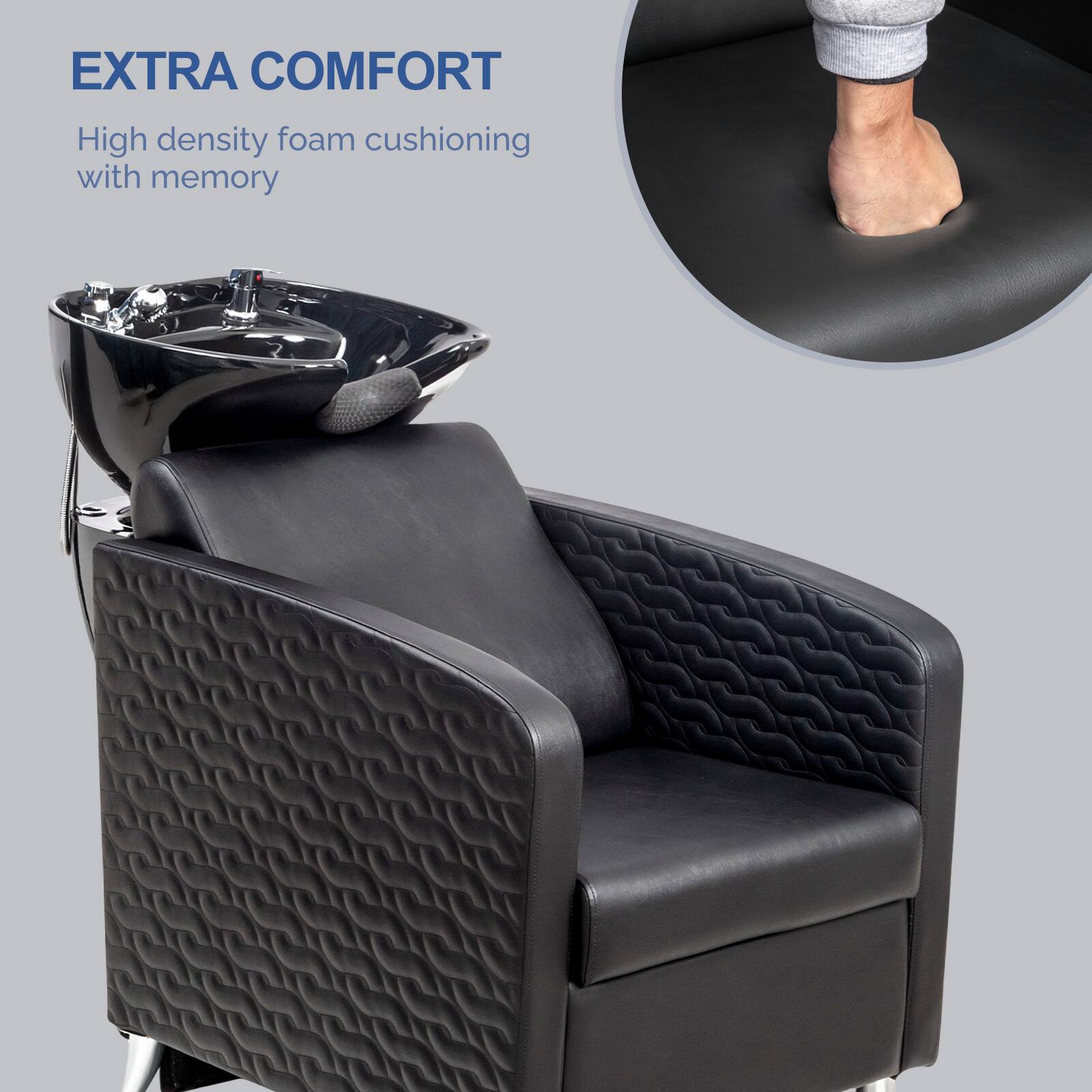 EXTRA COMFORT

High density foam cushioning with memory
