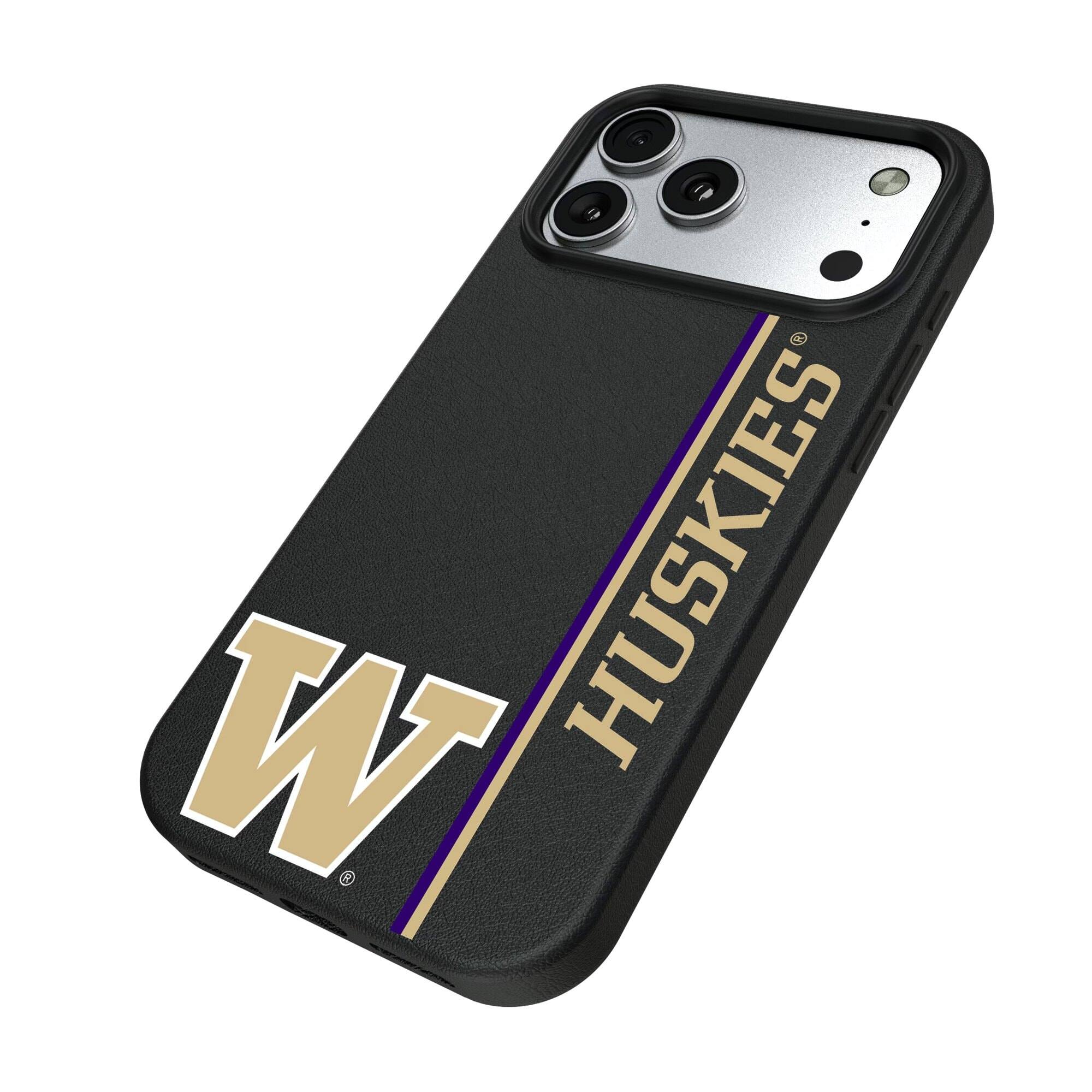 Alt View 1. Keyscaper - Washington Huskies iPhone Magnetic Bump Case - 15 - Black.