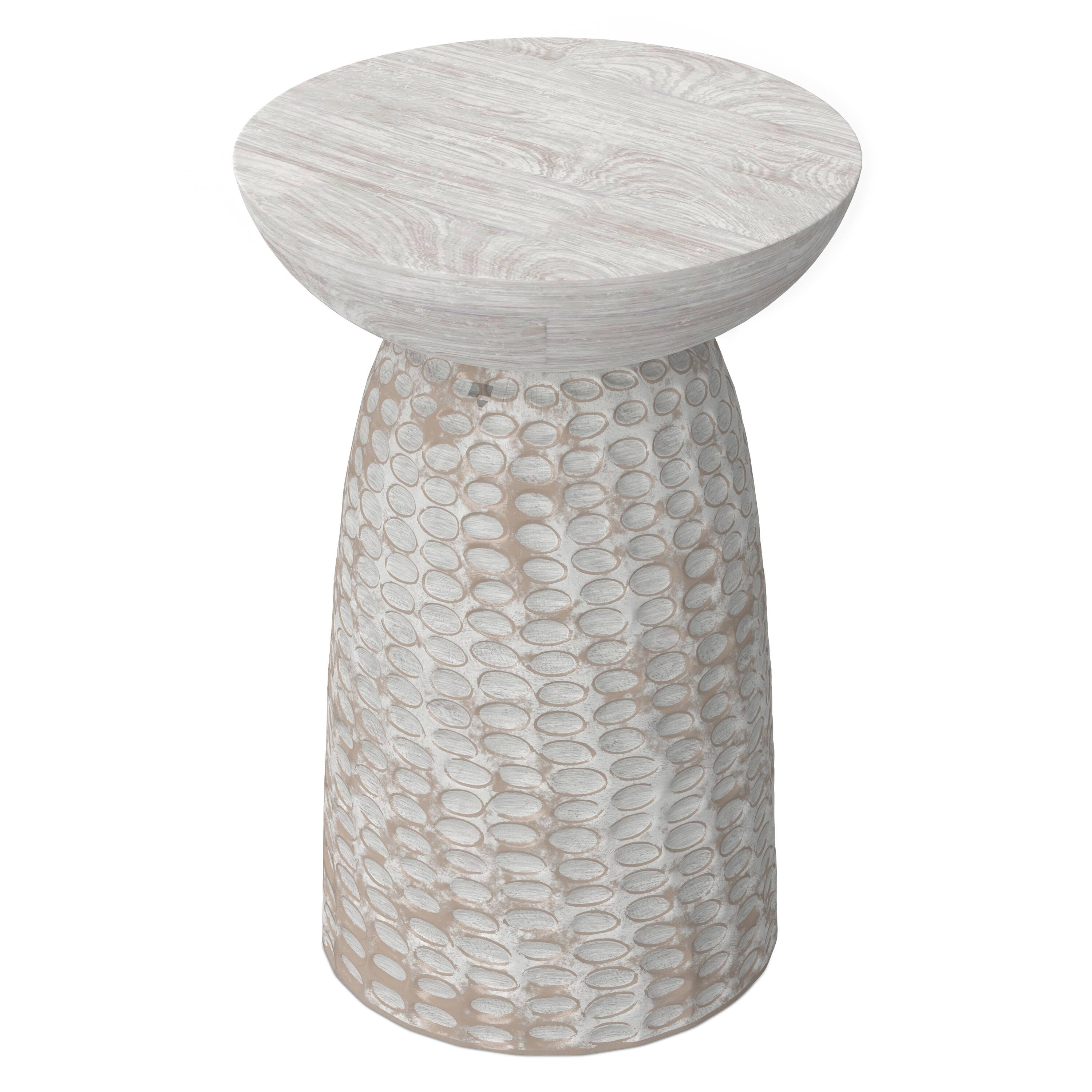 Alt View 2. Simpli Home - Boyd 16 inch Accent Table - White Wash.