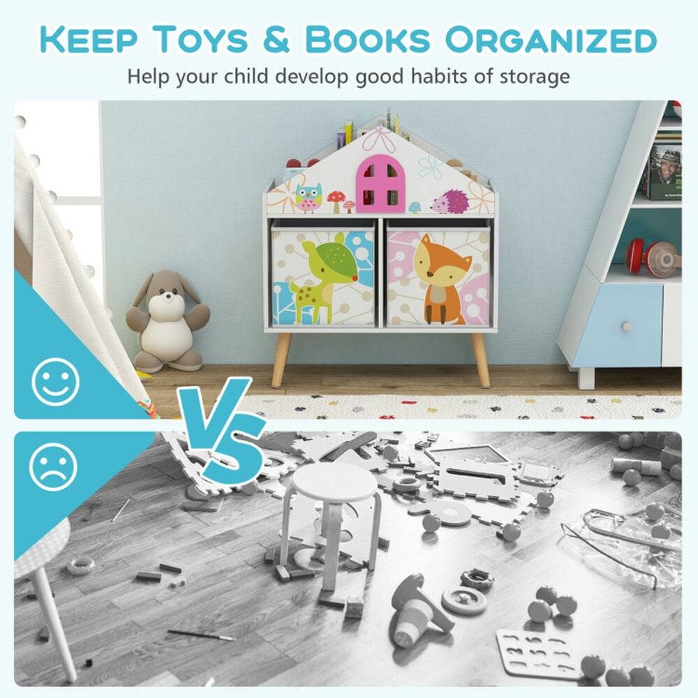 KEEP TOYS & BOOKS ORGANIZED  
Help your child develop good habits of storage  

VS