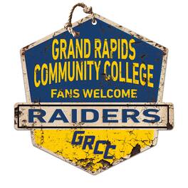 Jardine - Grand Rapids Raiders 20" x 20" Fans Welcome Badge Sign - Navy