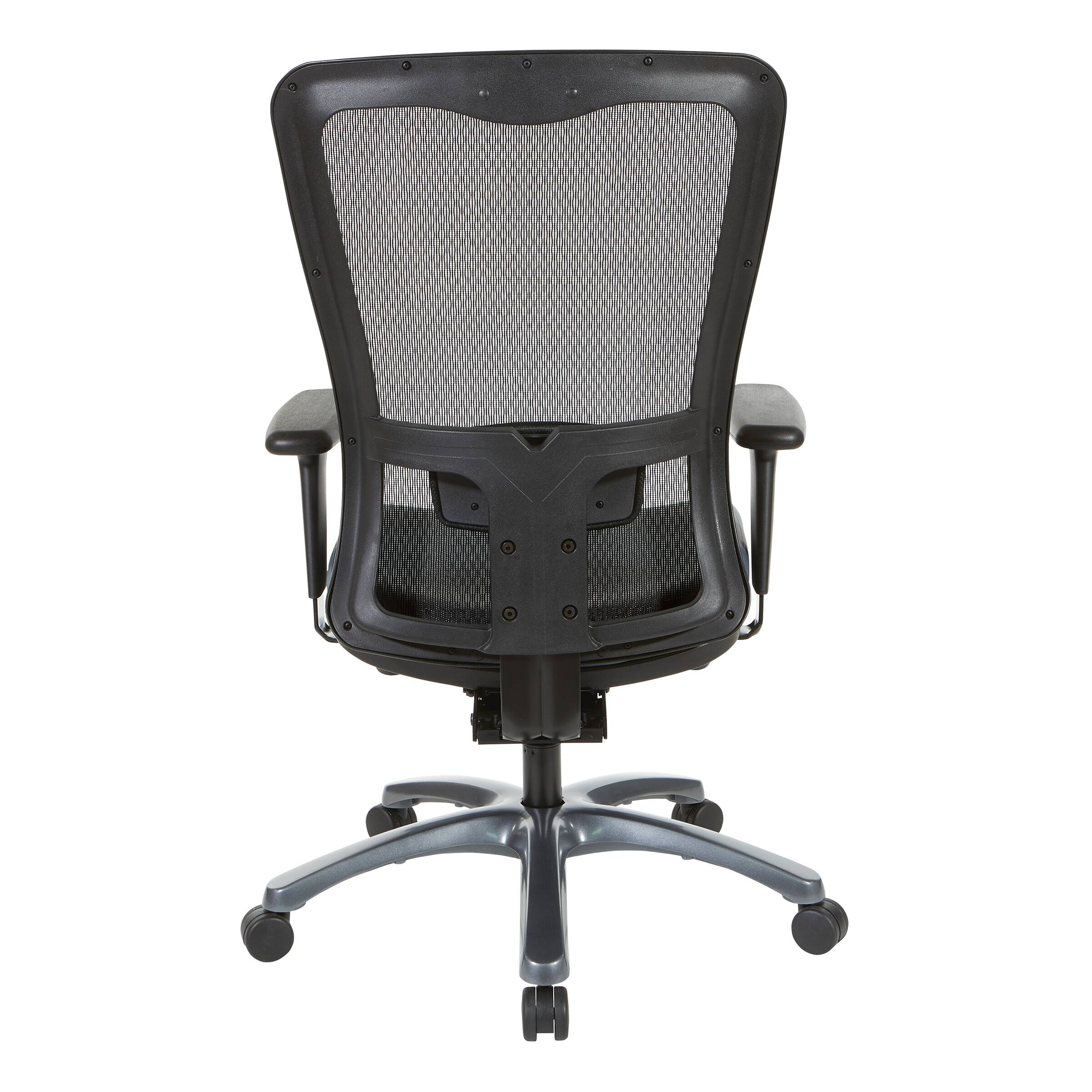 Alt View 13. OSP Home Furnishings - ProGrid High Back Chair in Dillon Blue - Blue.