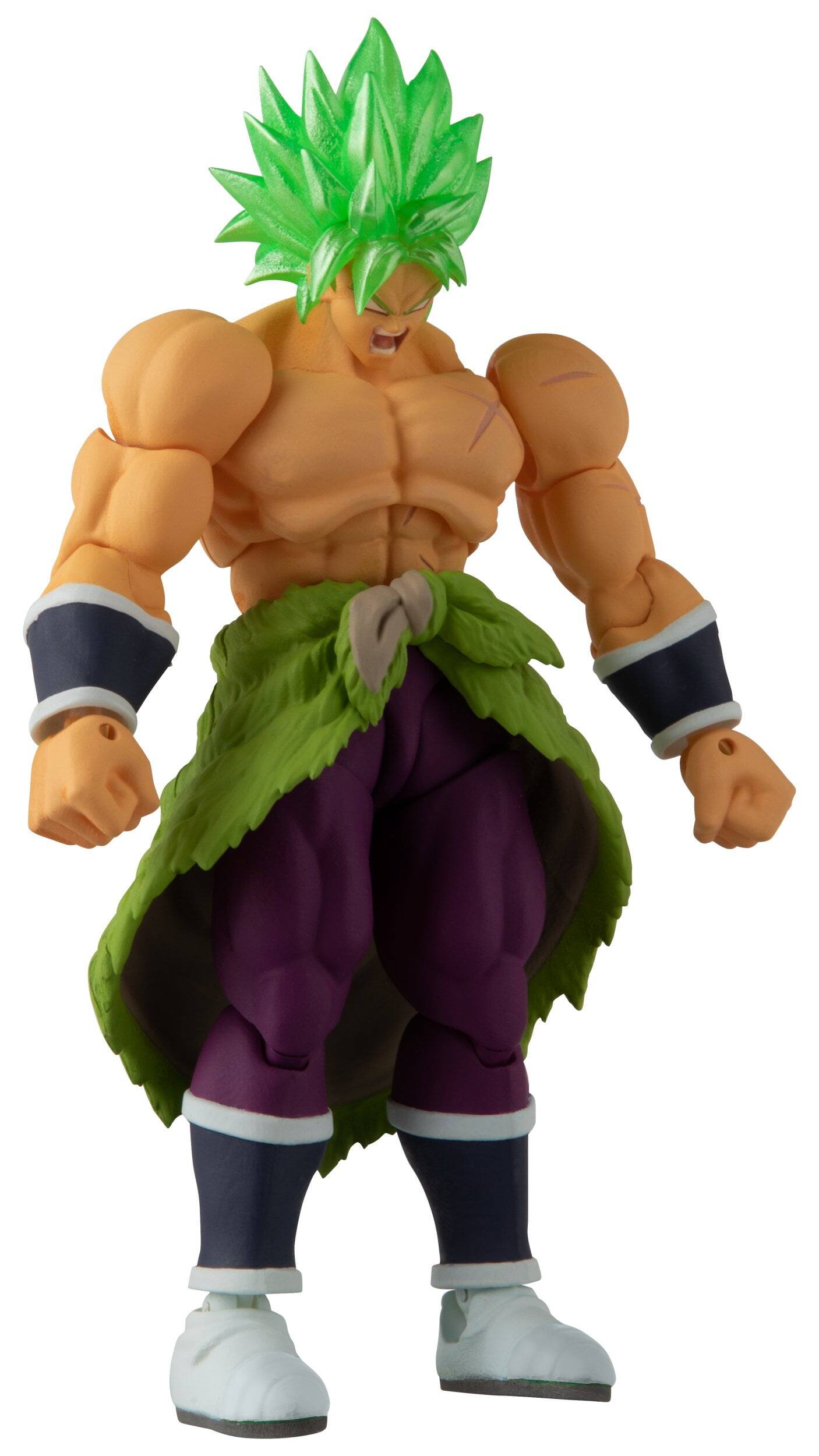 Back. Bandai - Bandai - Dragon Ball Super - Evolve - 5" Super Saiyan Broly Action Figure   - COLLECTIBLES - Multicolor.