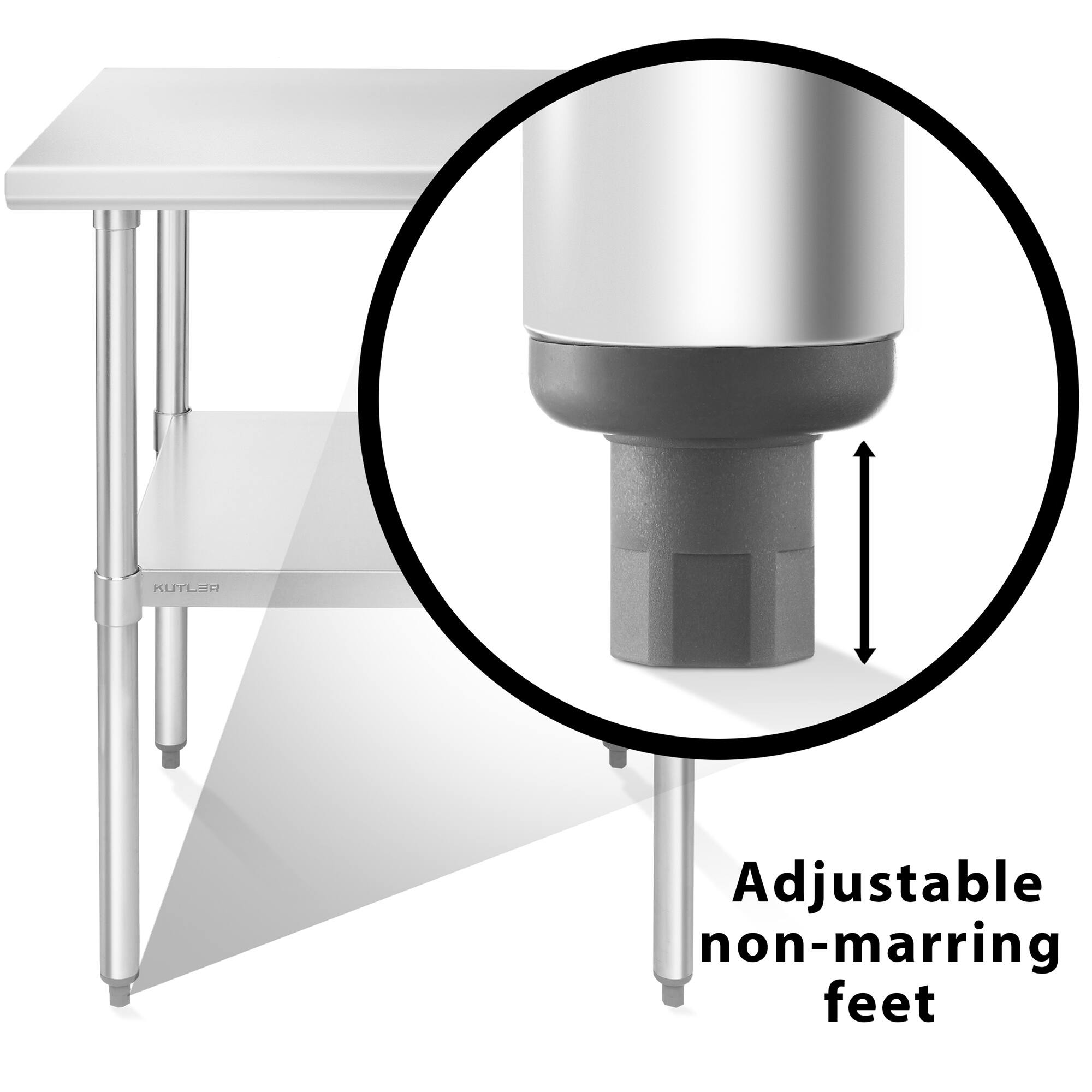 KUTLER Adjustable non-marring feet