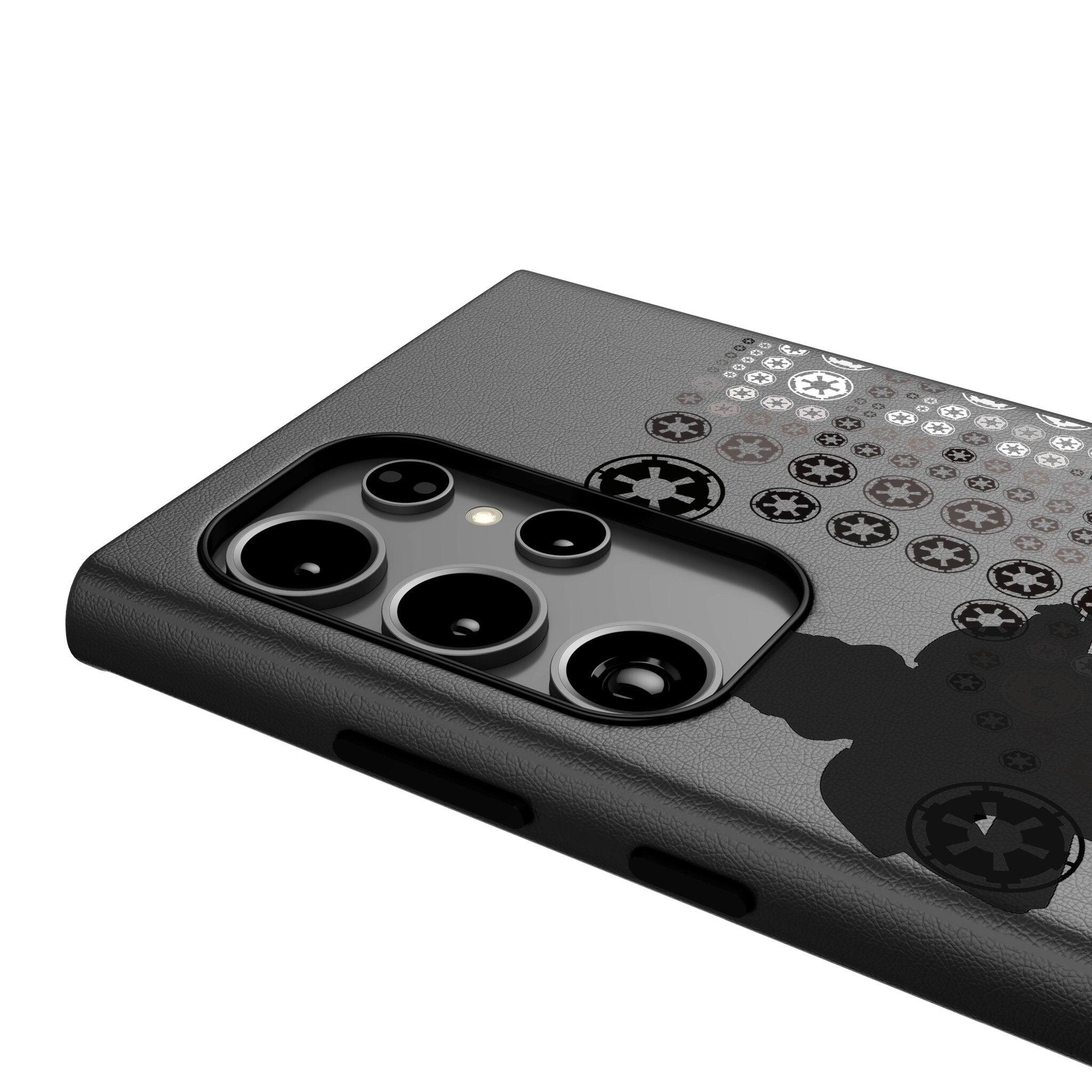 Back. Keyscaper - Star Wars: A New Hope Quadratic MagSafe Compatible Phone Case - Samsung Galaxy S24 Ultra - Stormtrooper.