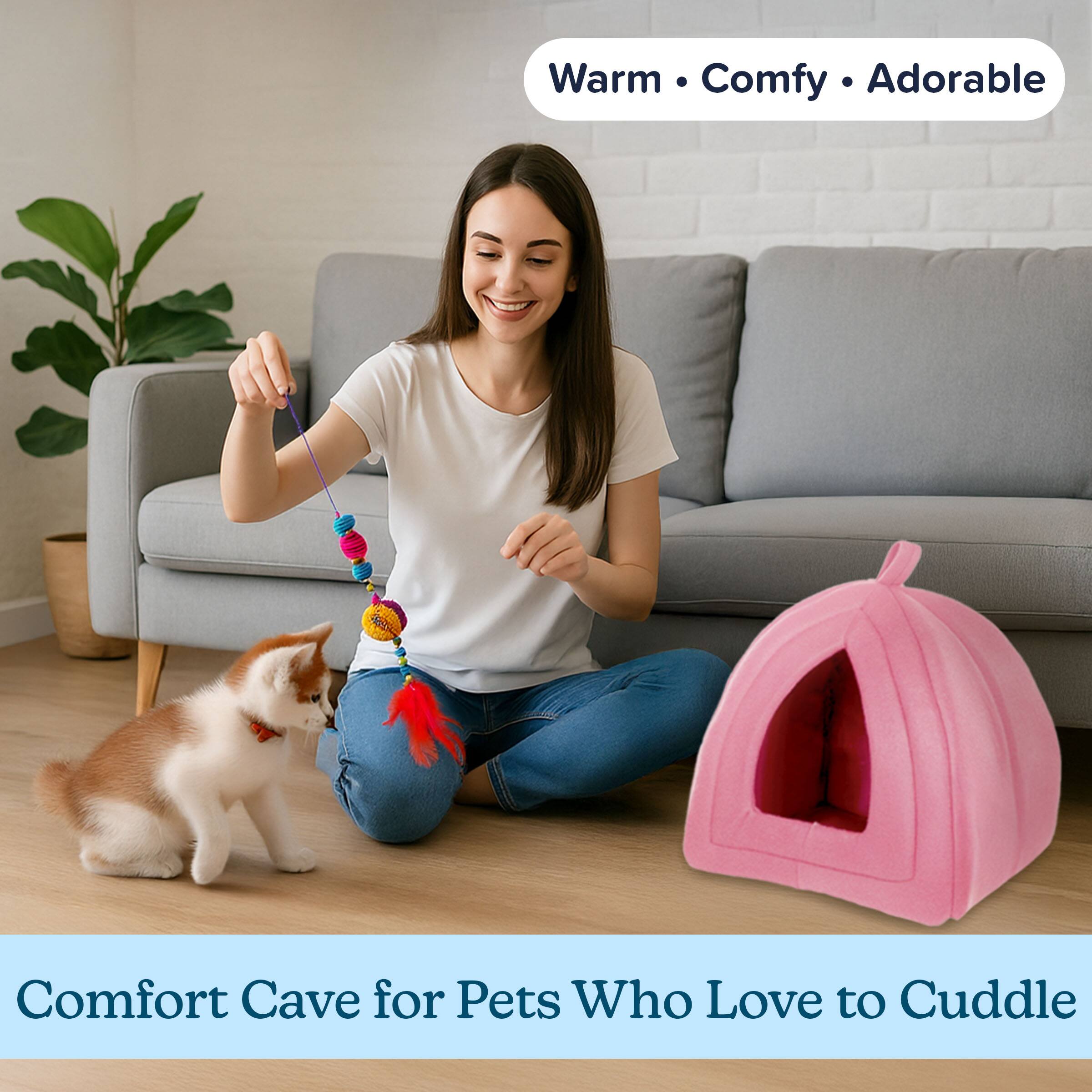 Warm • Comfy • Adorable

Comfort Cave for Pets Who Love to Cuddle