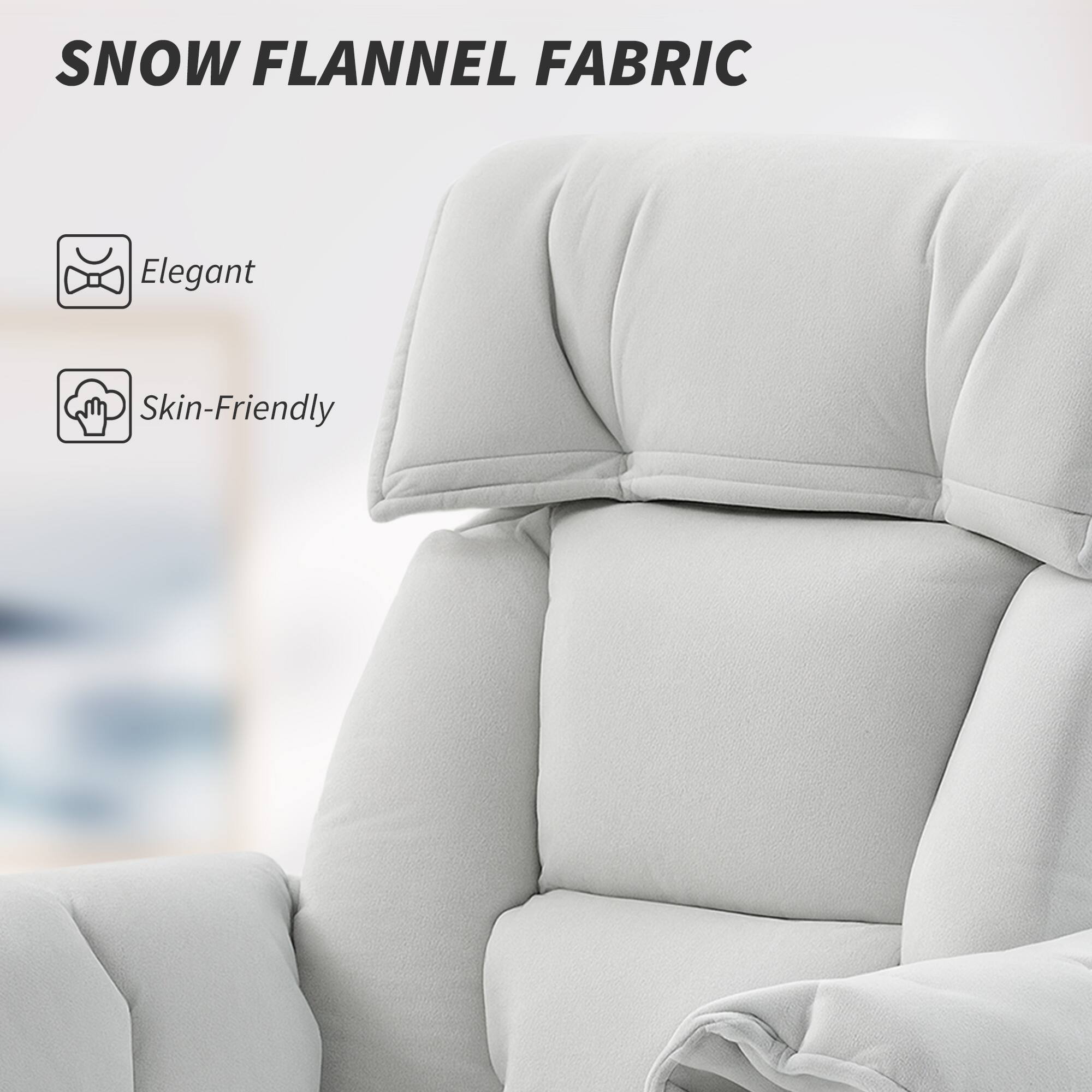 SNOW FLANNEL FABRIC

- Elegant
- Skin-Friendly