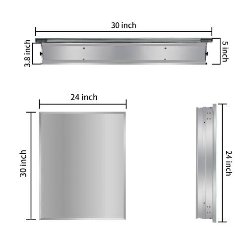 3.8 inch  
30 inch  
5 inch  
24 inch  
30 inch  
24 inch