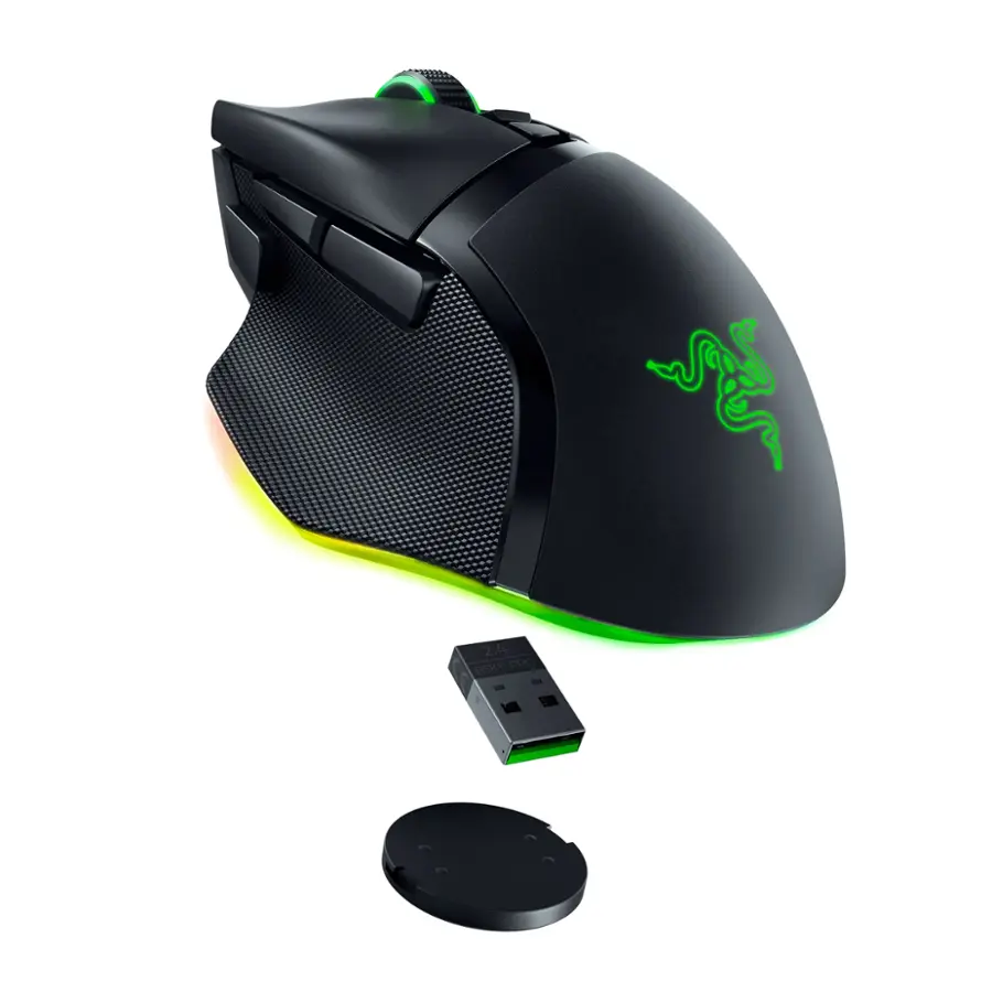The text on the image reads "2.4 eSk DRO". This is likely a reference to the 2.4 GHz wireless technology used by the mouse, and the "eSk DRO" could be a brand or model name.