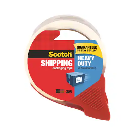 GUARANTEED TO STAY SEALED* Scotch HEAVY DUTY SHIPPING packaging tape for rough handling TG FROM 3M
