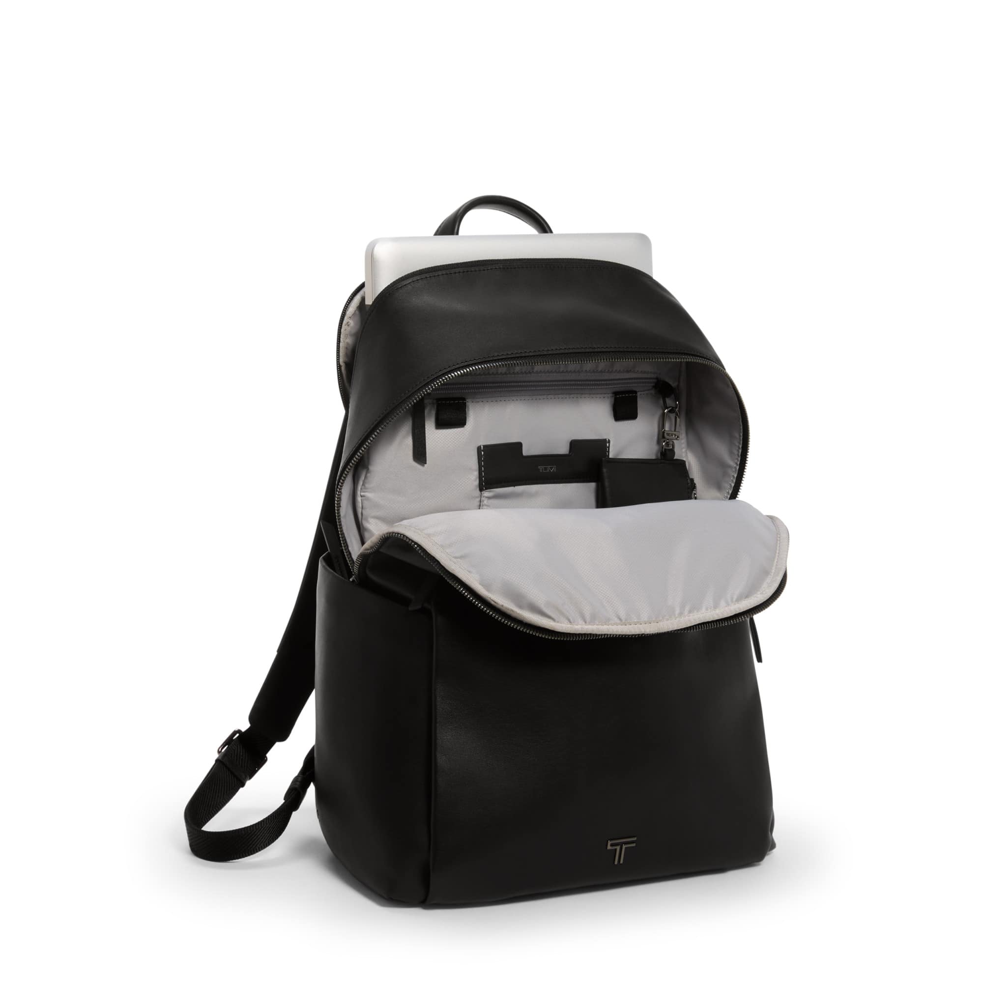 Angle. TUMI - Voyageur Raina Backpack - Black / Gun Metal.