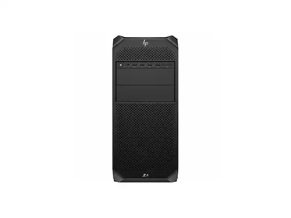 Front. HP - HP Z4 G5 Workstation - Xeon w3-2525 - 16GB - 512GB SSD - W790 - Win 11 Pro - RTX 2000 16GB - BG8W2UT#ABA - Black.