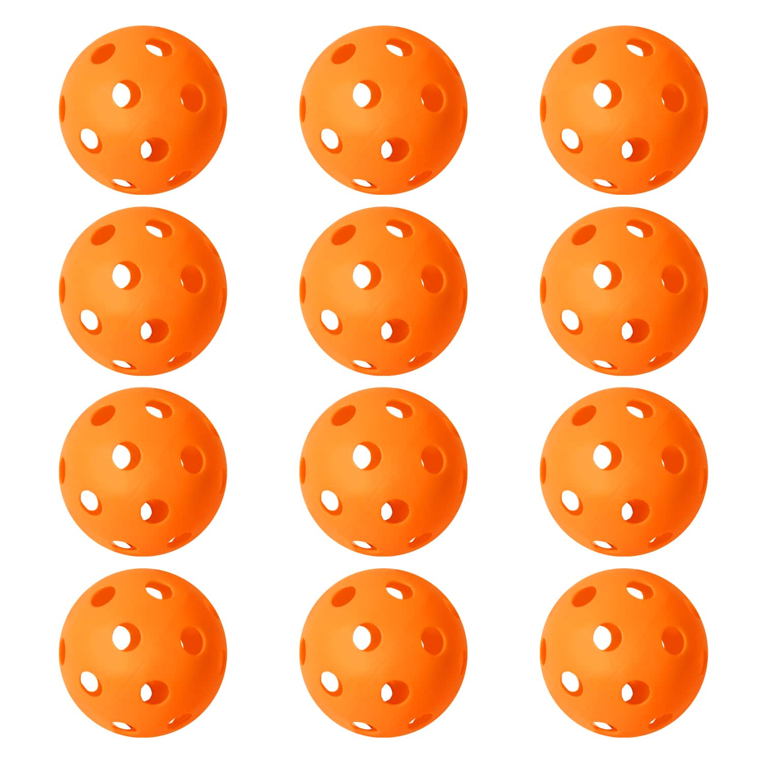GSE Games & Sports Expert - 12-Pack Plastic Practice Baseballs, Training Baseballs for All Skill Levels - ORANGE