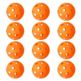 GSE Games & Sports Expert - 12-Pack Plastic Practice Baseballs, Training Baseballs for All Skill Levels - Orange