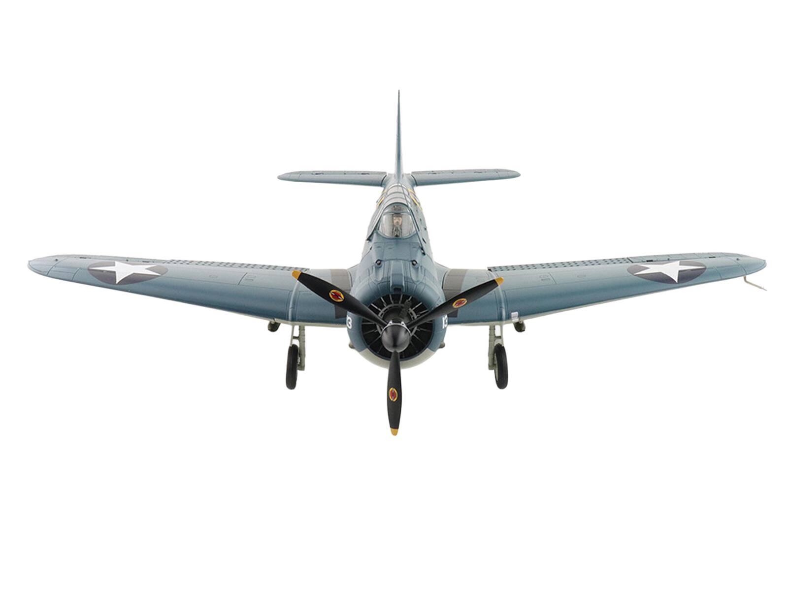 Alt View 3. Hobby Master - Douglas SBD-3 Dauntless Aircraft "Operation Torch, VS-41, USS Ranger" (1942) US Navy 1/32 Diecast Model by Hobby Master.