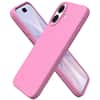 Front. Ornarto - ORNARTO Designed for iPhone 17 Case 6.3", Liquid Silicone Soft Gel Rubber Shockproof Protective Case-Honeydew Pink - Honeydew Pink.
